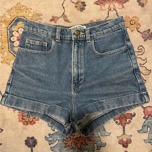 American Apparel Blue Jean Shorts